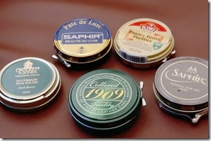 缶入りの靴墨（油性ワックス）