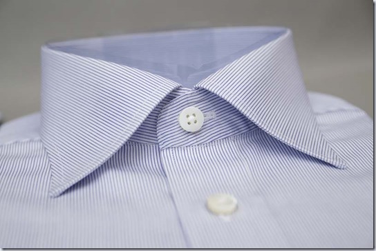 フェールムラカミのシャツ、襟部分