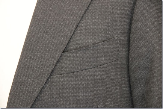 スーツの胸ポケット